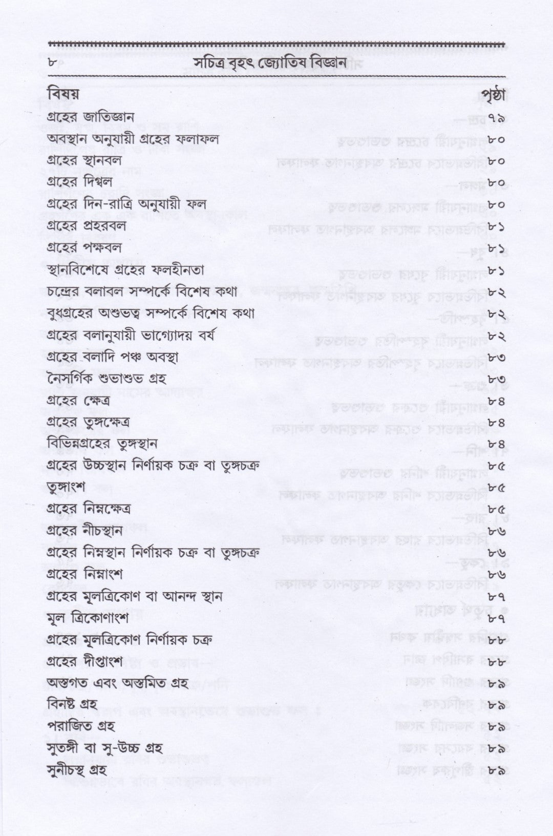 বৃহৎ ফলিত জ্যোতিষ বিজ্ঞান কোষ্ঠী বিচার পদ্ধতি