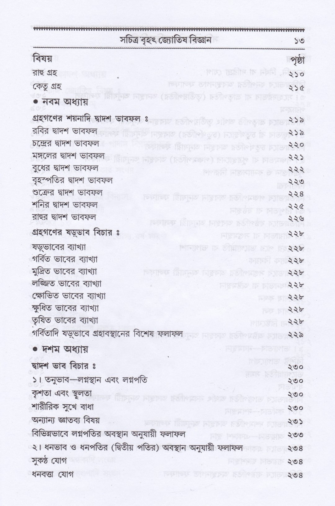 বৃহৎ ফলিত জ্যোতিষ বিজ্ঞান কোষ্ঠী বিচার পদ্ধতি