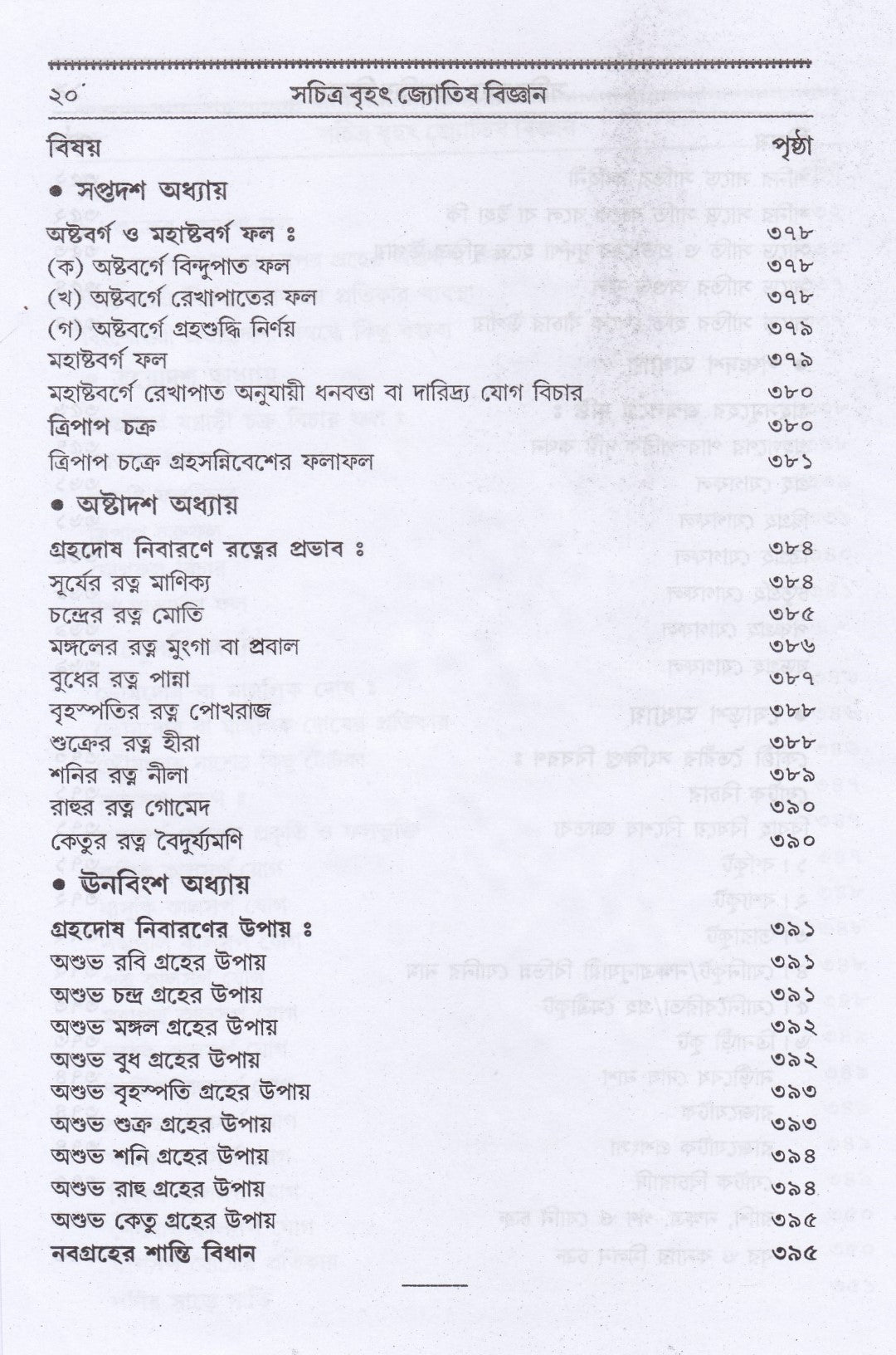 বৃহৎ ফলিত জ্যোতিষ বিজ্ঞান কোষ্ঠী বিচার পদ্ধতি