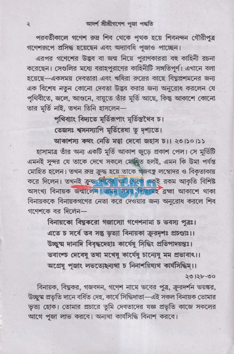 আদর্শ শ্রীশ্রীগণেশপূজা পদ্ধতি (দ্বাদশ গণেশ পূজা বিধি) Hindu Religious Books