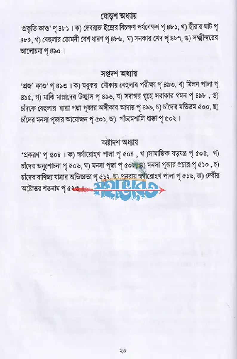 অমৃতমনসামঙ্গল Hindu Religious Books