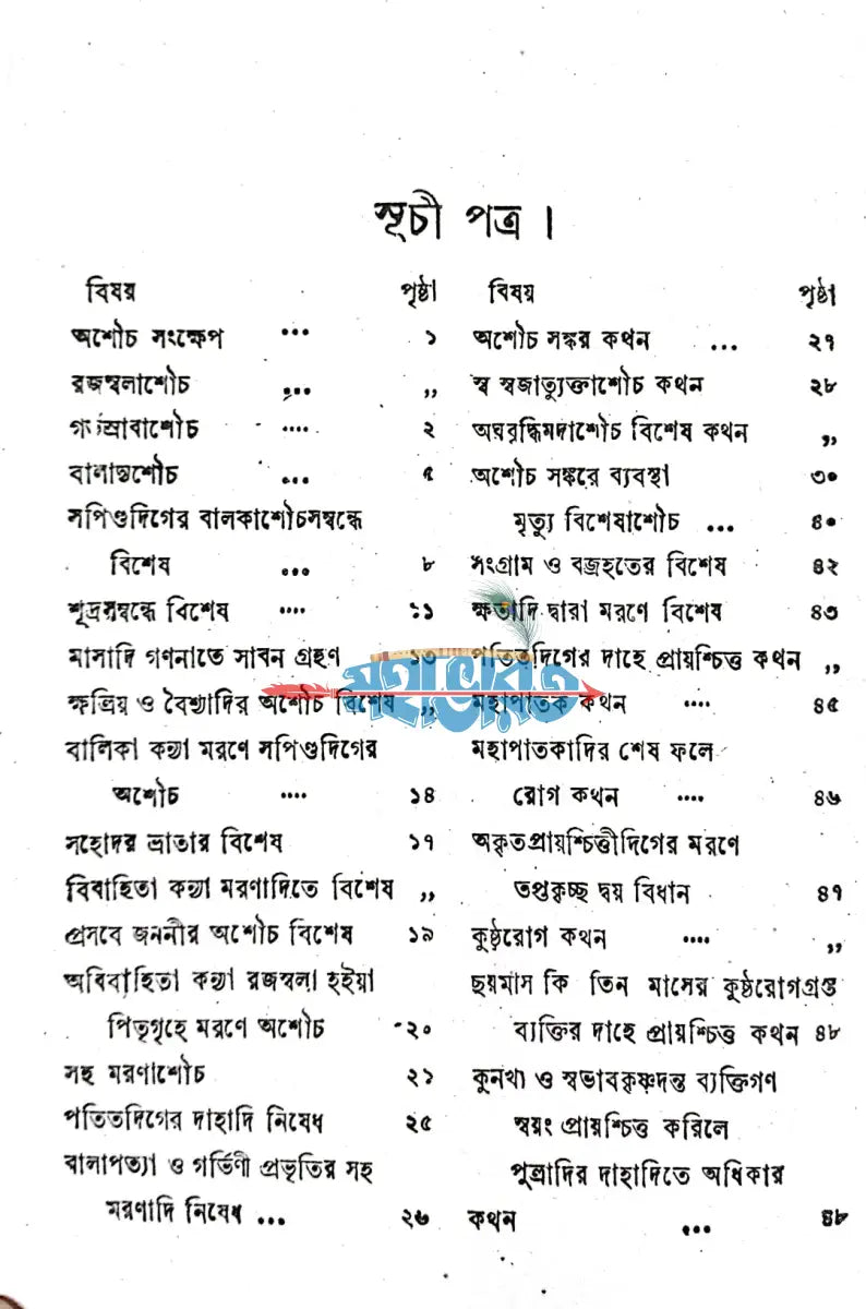 অশৌচসংক্ষেপঃ Hindu Religious Books