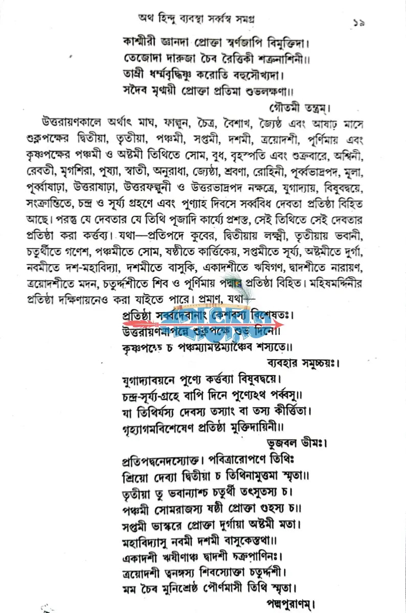 অথ হিন্দু ব্যবস্থাসর্ব্বস্ব সমগ্র Hindu Religious Books