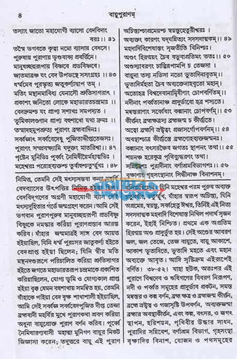 বায়ুপুরাণম্ (মূল সংস্কৃত ও বঙ্গানুবাদ সমেত) Hindu Religious Books