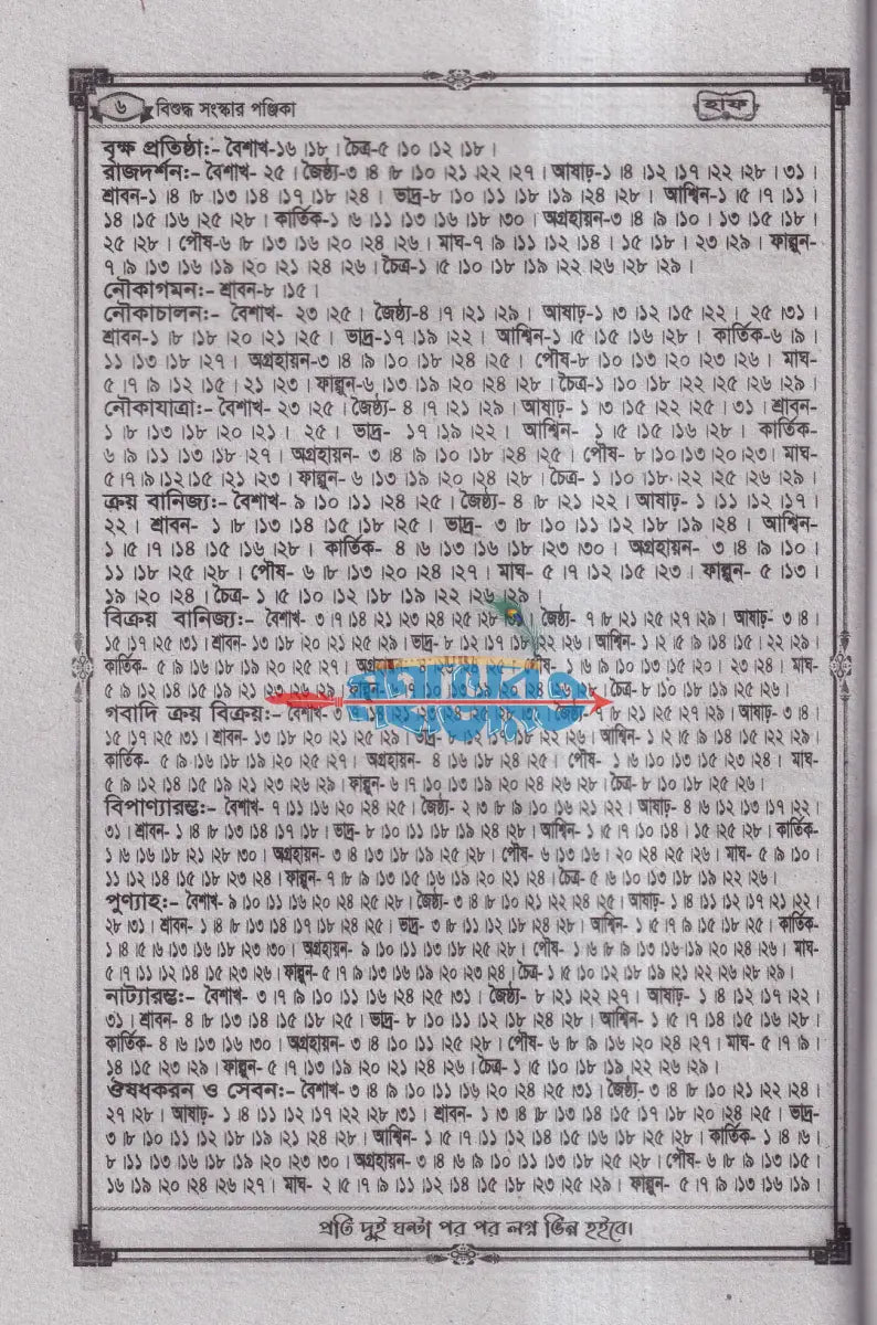 বিশুদ্ধ সংস্কার পঞ্জিকা হাফ ১৪৩২ Hindu Religious Books