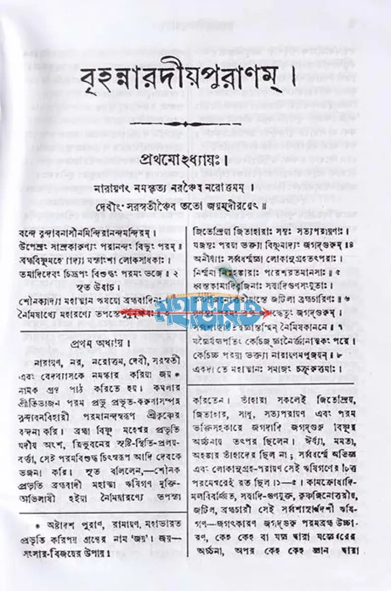 বৃহন্নারদীয়পুরাণম্ (মূল ও বঙ্গানুবাদসমেত) Hindu Religious Books