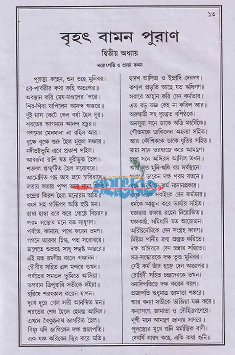 বৃহৎ আদি বামন পুরাণ Hindu Religious Books
