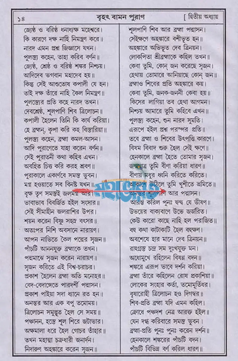 বৃহৎ আদি বামন পুরাণ Hindu Religious Books