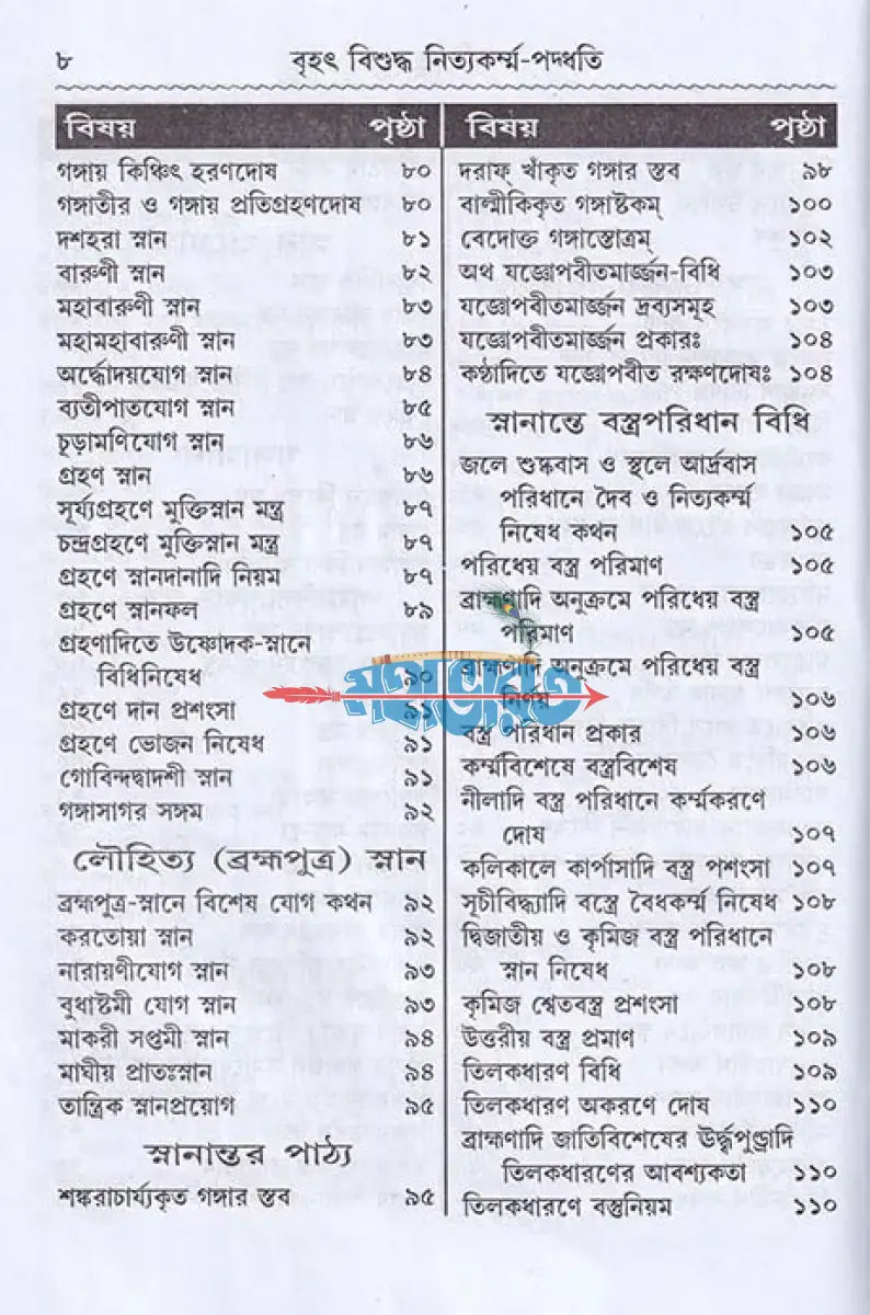 বৃহৎ বিশুদ্ধ নিত্যকর্ম্ম পদ্ধতি Hindu Religious Books