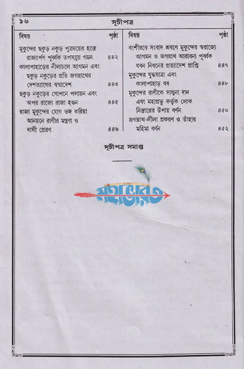 বৃহৎ জগন্নাথলীলা সারাবলী Hindu Religious Books