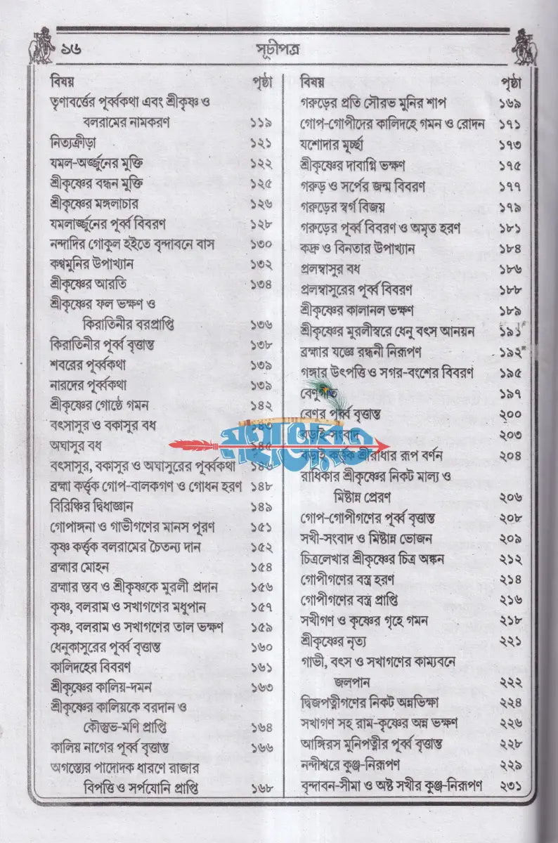বৃহৎ কৃষ্ণলীলা সারাবলী বাংলাদেশী ছাপা Hindu Religious Books