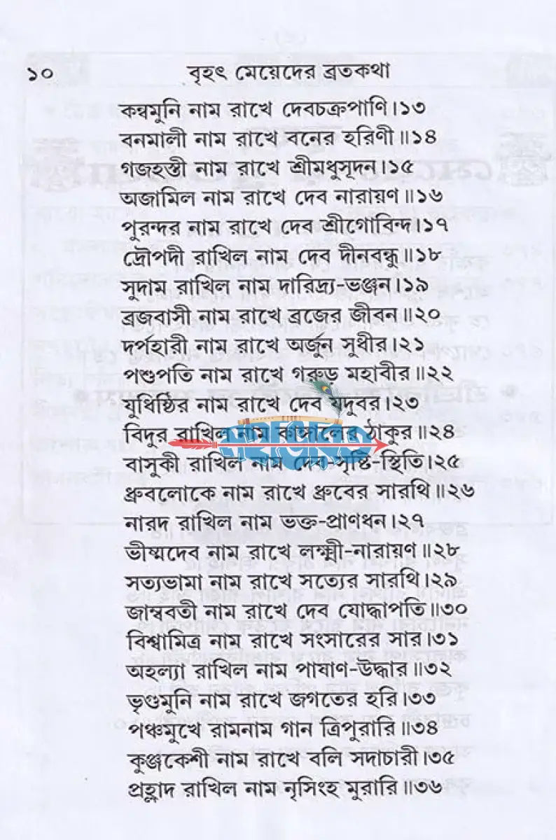 বৃহৎ মেয়েদের ব্রতকথা Hindu Religious Books