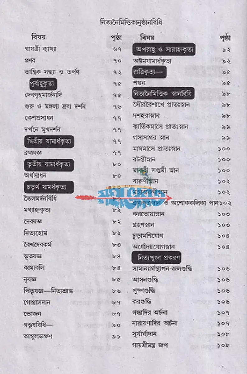 বৃহৎ নিত্যকর্ম পদ্ধতি Hindu Religious Books