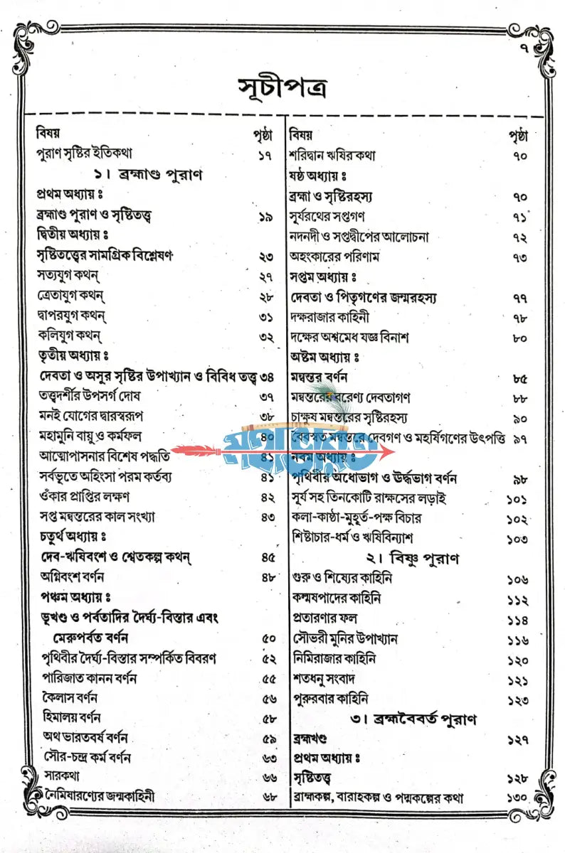 বৃহৎ ও সচিত্র অষ্টাদশ পুরাণ সমগ্র Hindu Religious Books