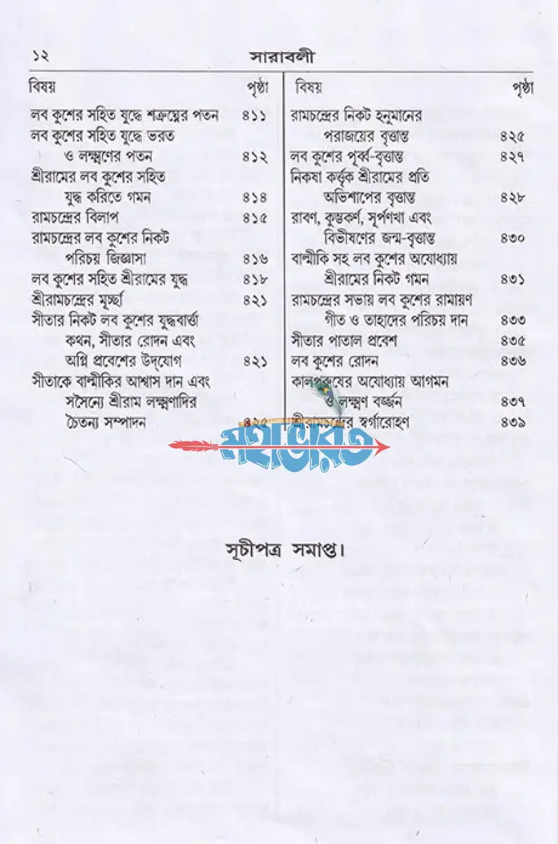 বৃহৎ রামলীলা সারবলী Hindu Religious Books