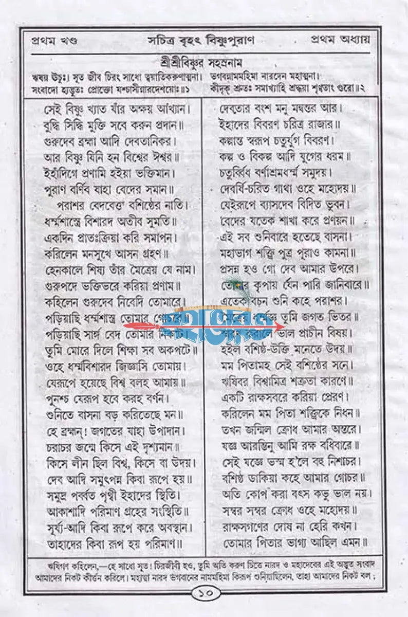 বৃহৎ সচিত্র বিষ্ণুপুরাণ বাংলাদেশী ছাপা Hindu Religious Books
