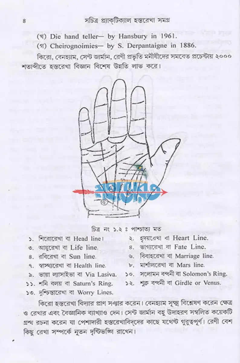 বৃহৎ সচিত্র প্র্যাক্টিক্যাল হস্তরেখা সমগ্র Hindu Religious Books