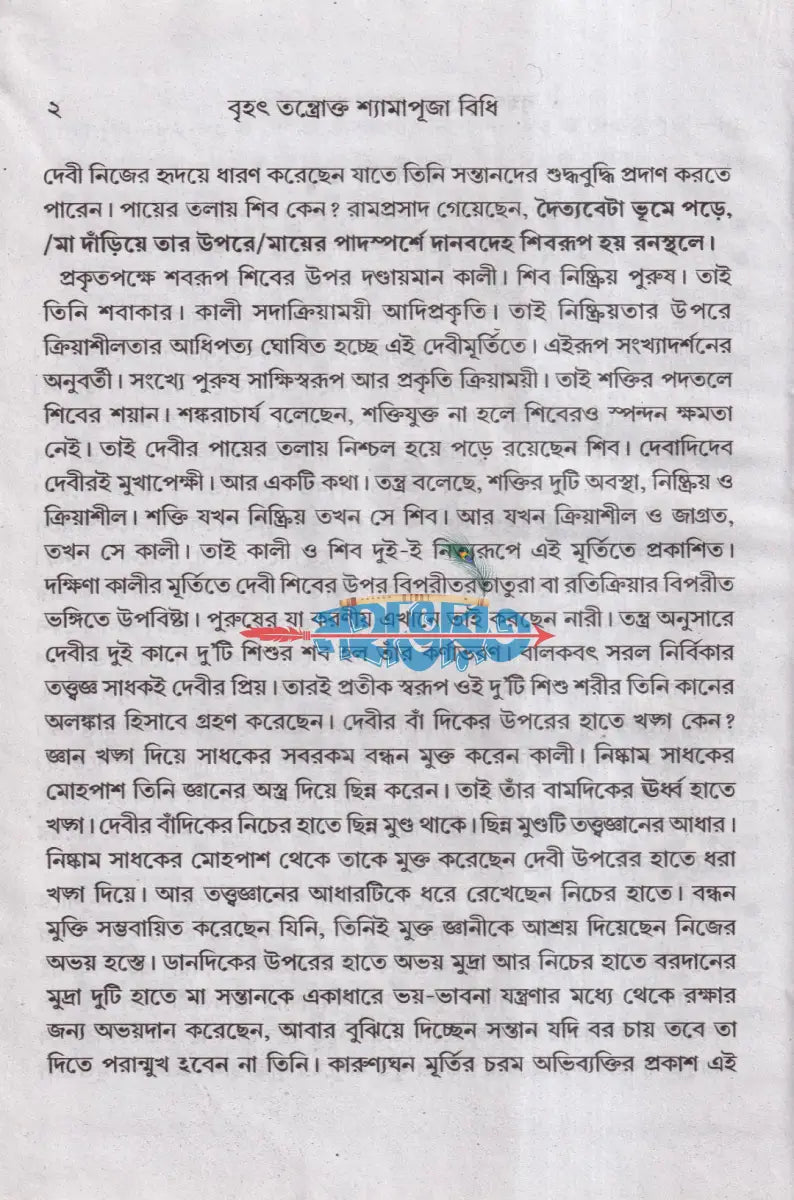 বৃহৎ তন্ত্রোক্ত শ্যামাপূজা বিধি Hindu Religious Books
