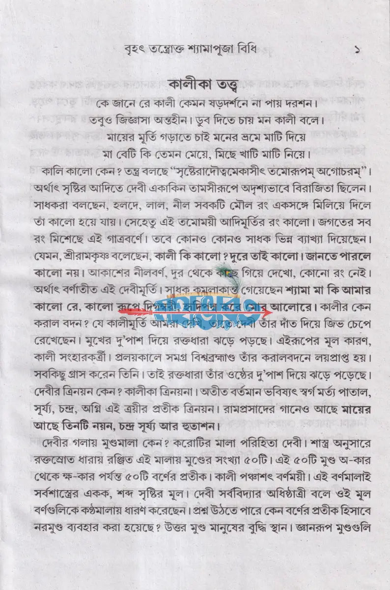 বৃহৎ তন্ত্রোক্ত শ্যামাপূজা বিধি Hindu Religious Books