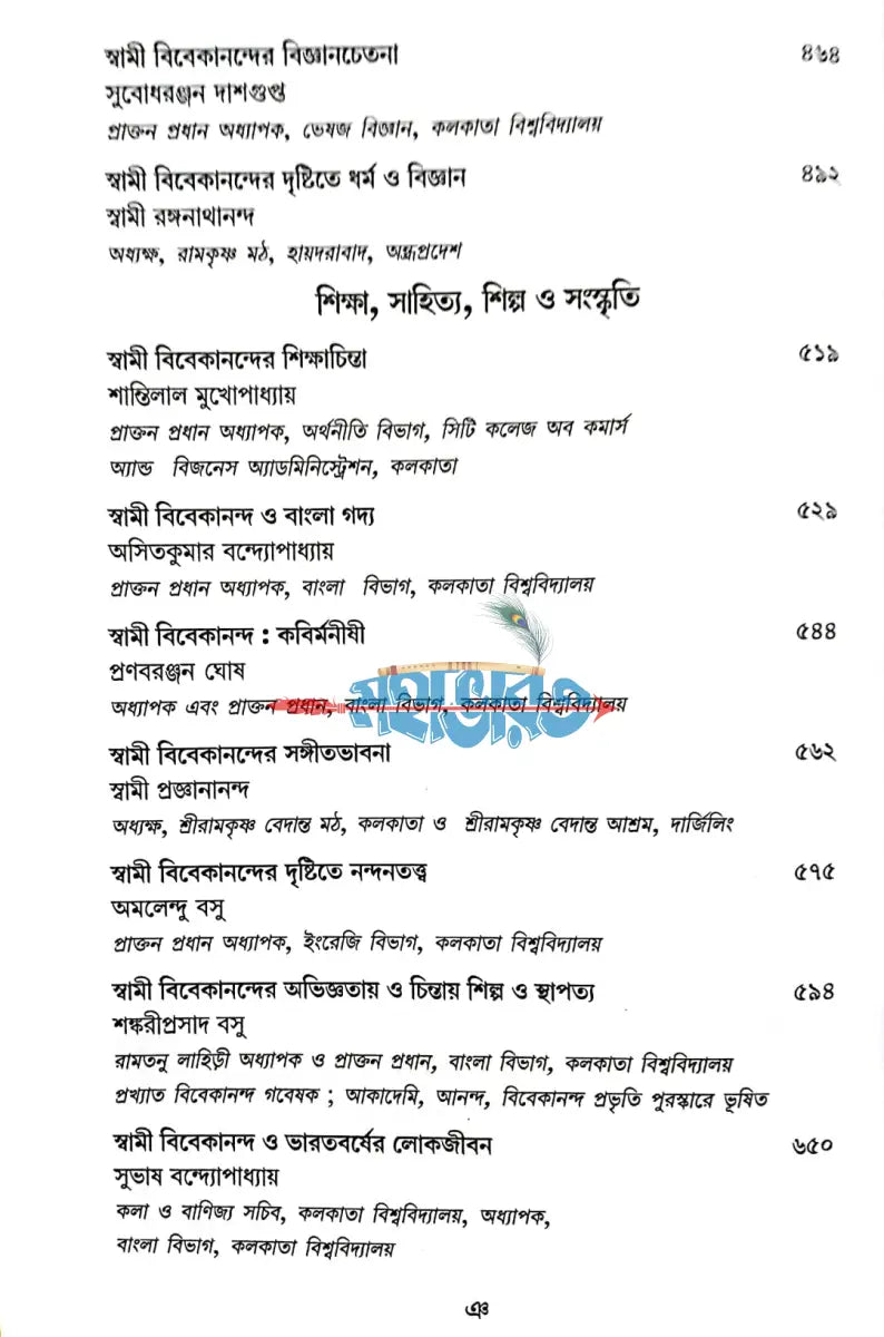 চিন্তানায়ক বিবেকানন্দ Hindu Religious Books