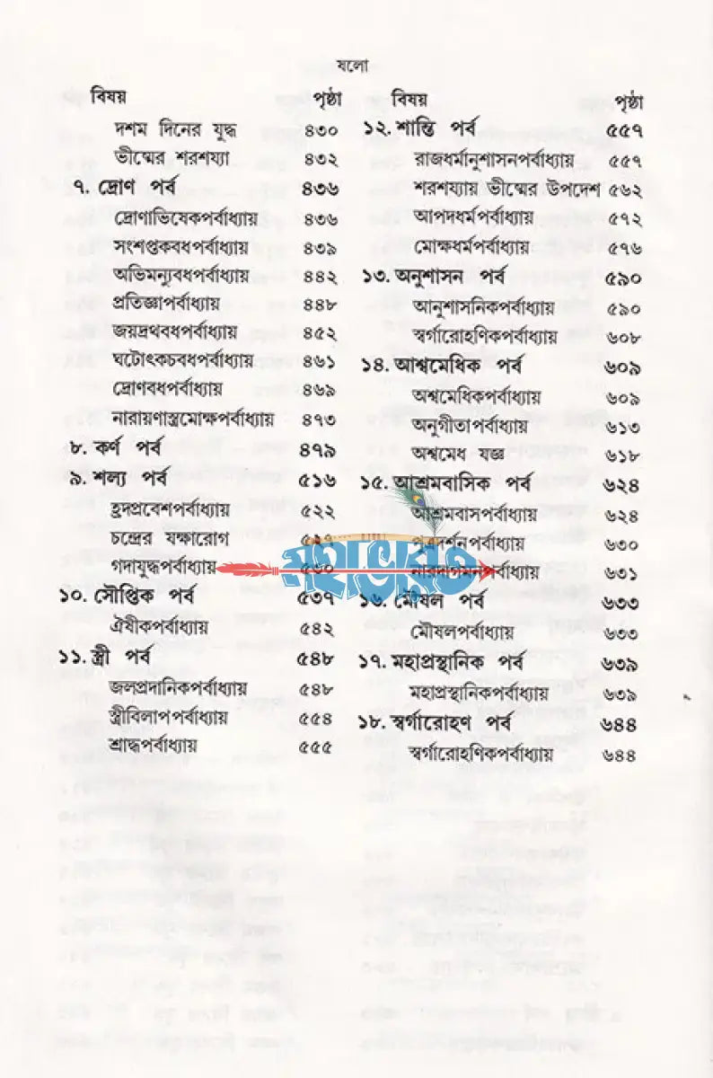 গদ্যে মহাভারত Hindu Religious Books