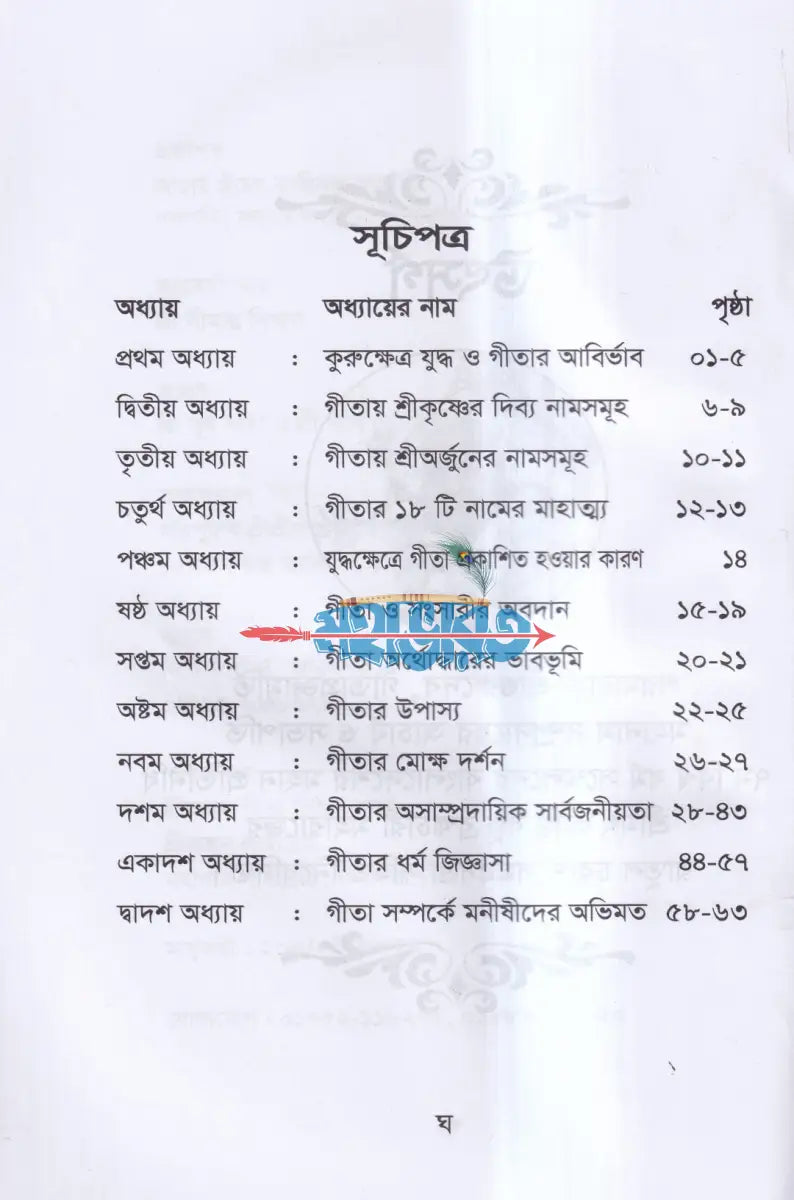 গীতা ও প্রশ্ন জিজ্ঞাসা Hindu Religious Books