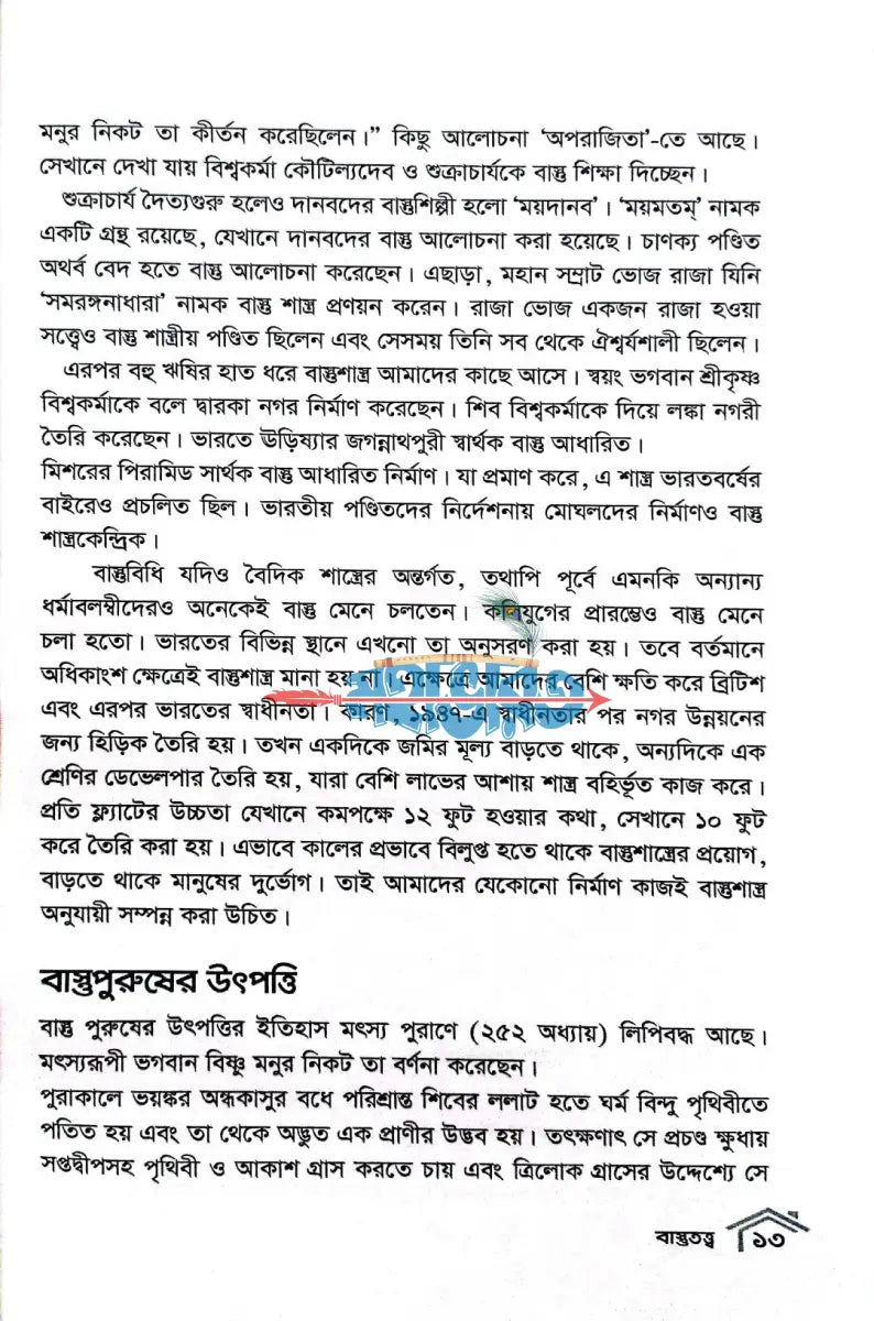 গৃহ নির্মাণের বৈদিক বিধান বাস্তুতত্ত্ব Hindu Religious Books