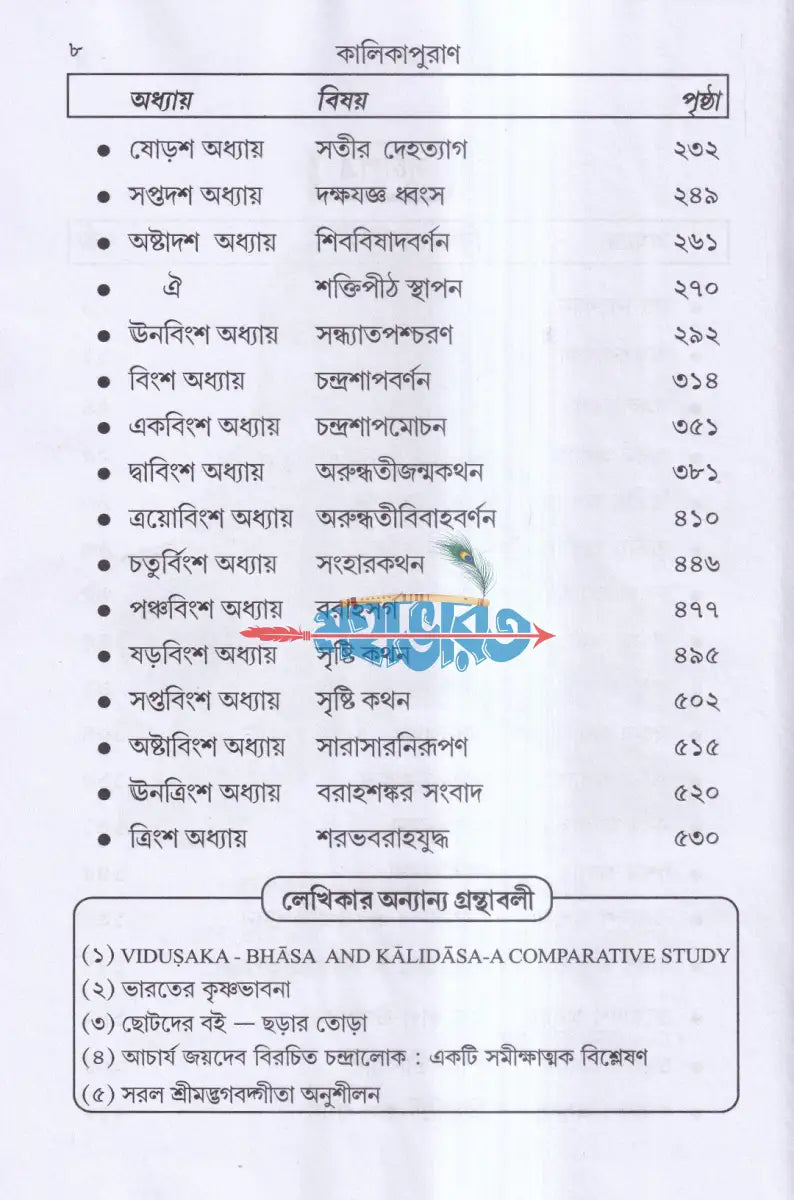 কালিকাপুরাণ (মূল সংস্কৃতসহ সরল বঙ্গানুবাদ) প্রথম খন্ড Hindu Religious Books