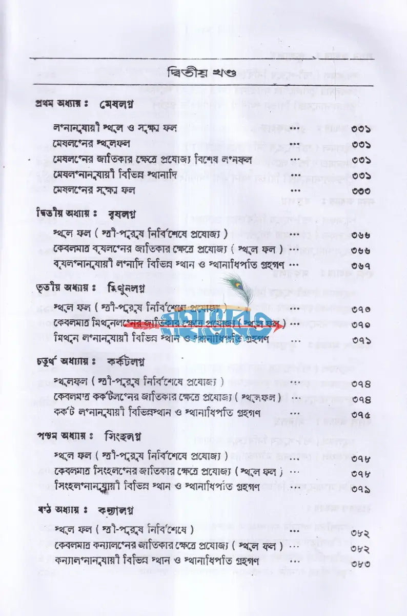 কোষ্ঠী বিচার পদ্ধতি Hindu Religious Books