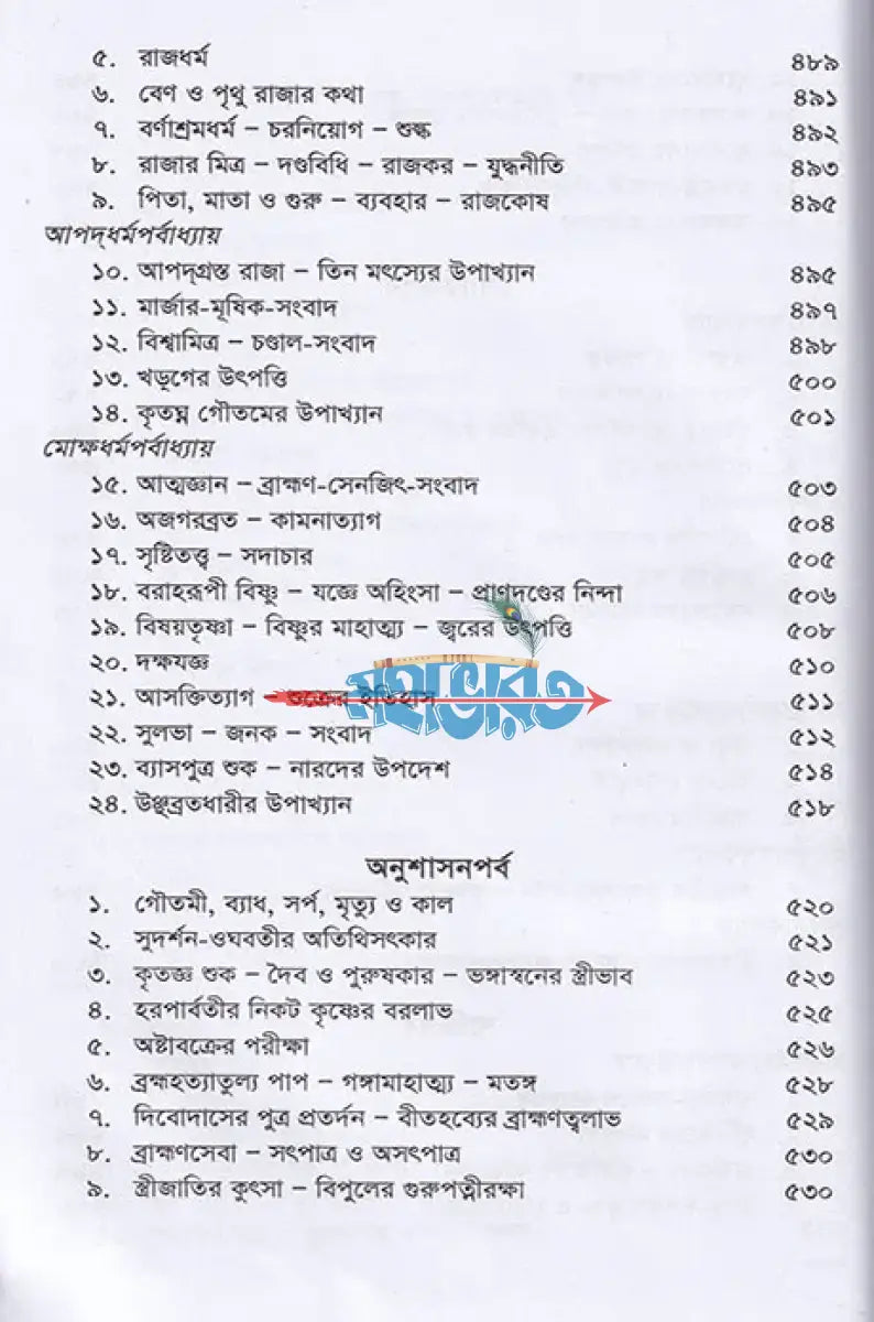 কৃষ্ণদ্বৈপায়ন ব্যাস কৃত মহাভারত Hindu Religious Books