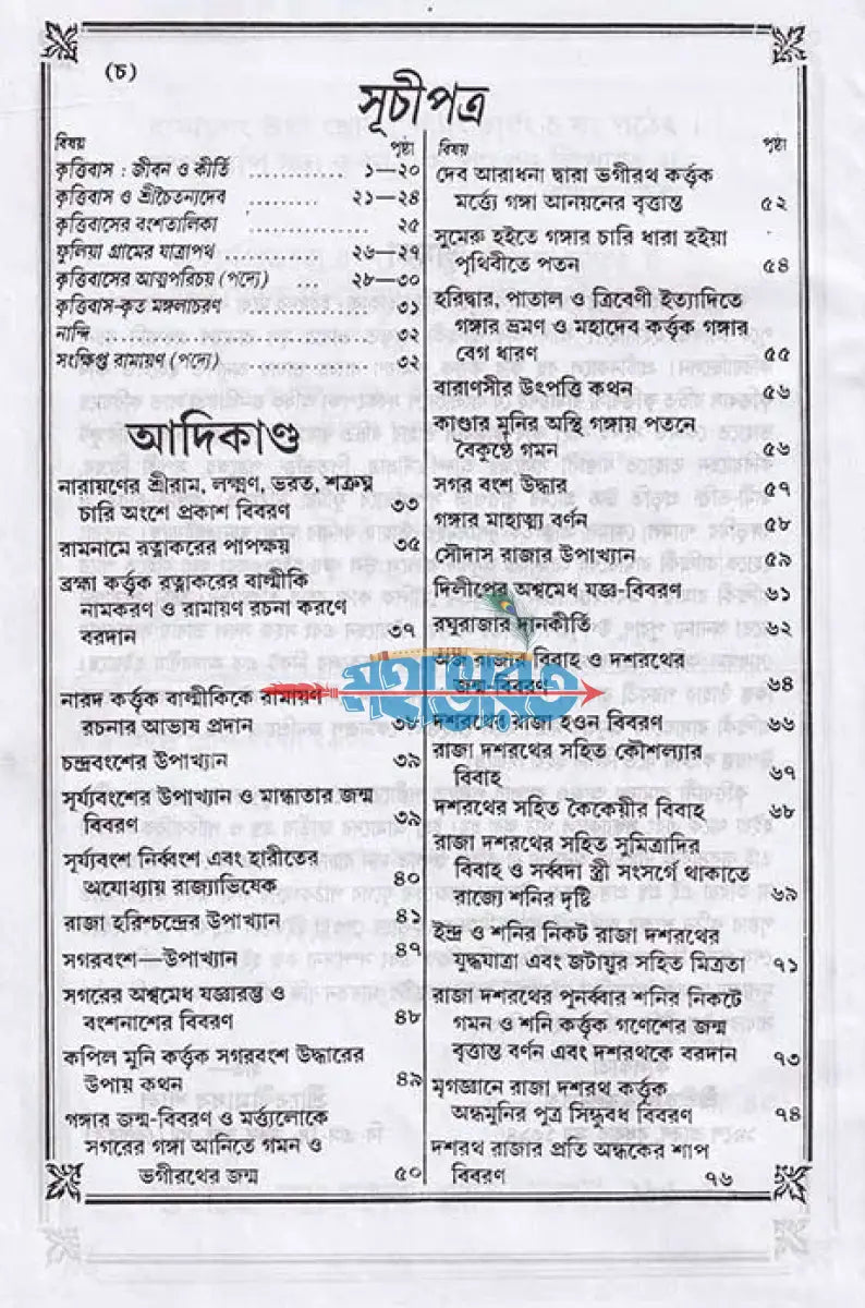 কৃত্তিবাসী রামায়ণ Hindu Religious Books