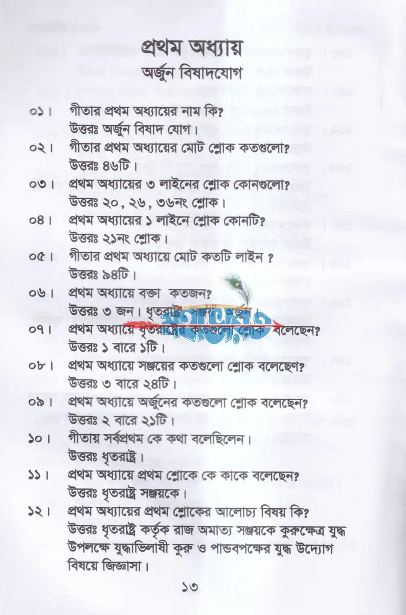 কুইজ অন দ্যা গীতা (প্রশ্নোত্তরে শ্রীমদ্ভগবদগীতা) Hindu Religious Books