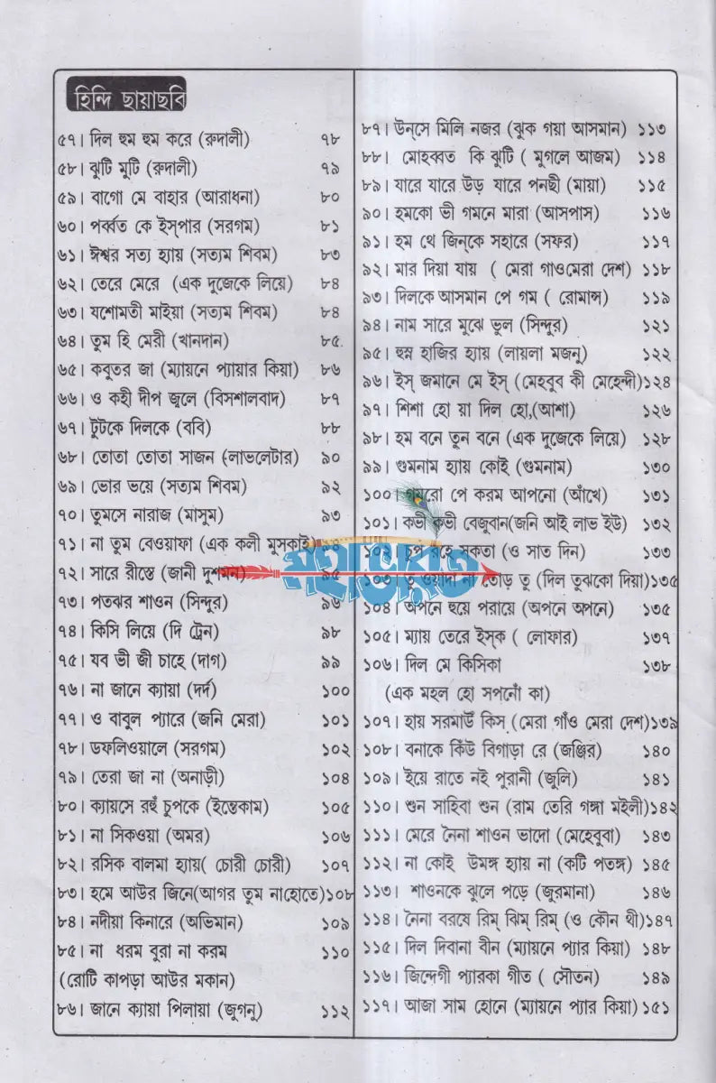 লতামঙ্গেশকরের গান ও স্বরলিপি Hindu Religious Books