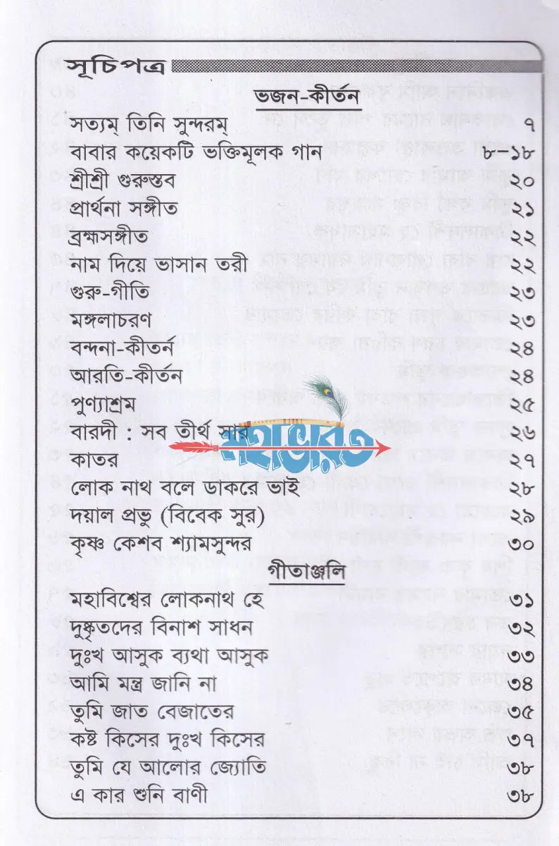 লোকনাথ বাবার ভজন কীর্তন গীতাঞ্জলি Hindu Religious Books