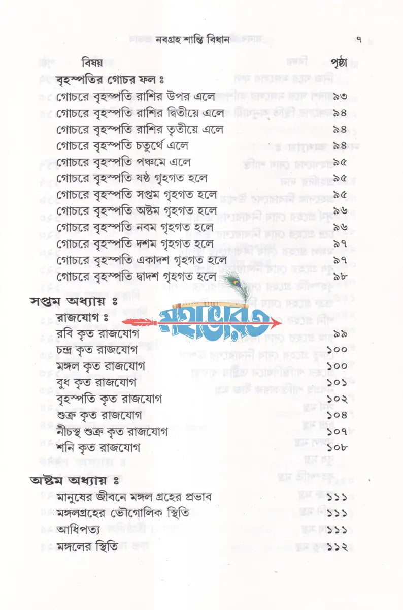 মানবজীবনে গ্রহ নক্ষত্রের প্রভাব নবগ্রহ শান্তি বিধান Hindu Religious Books