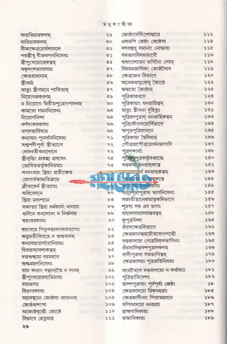 মনুসংহিতা Hindu Religious Books
