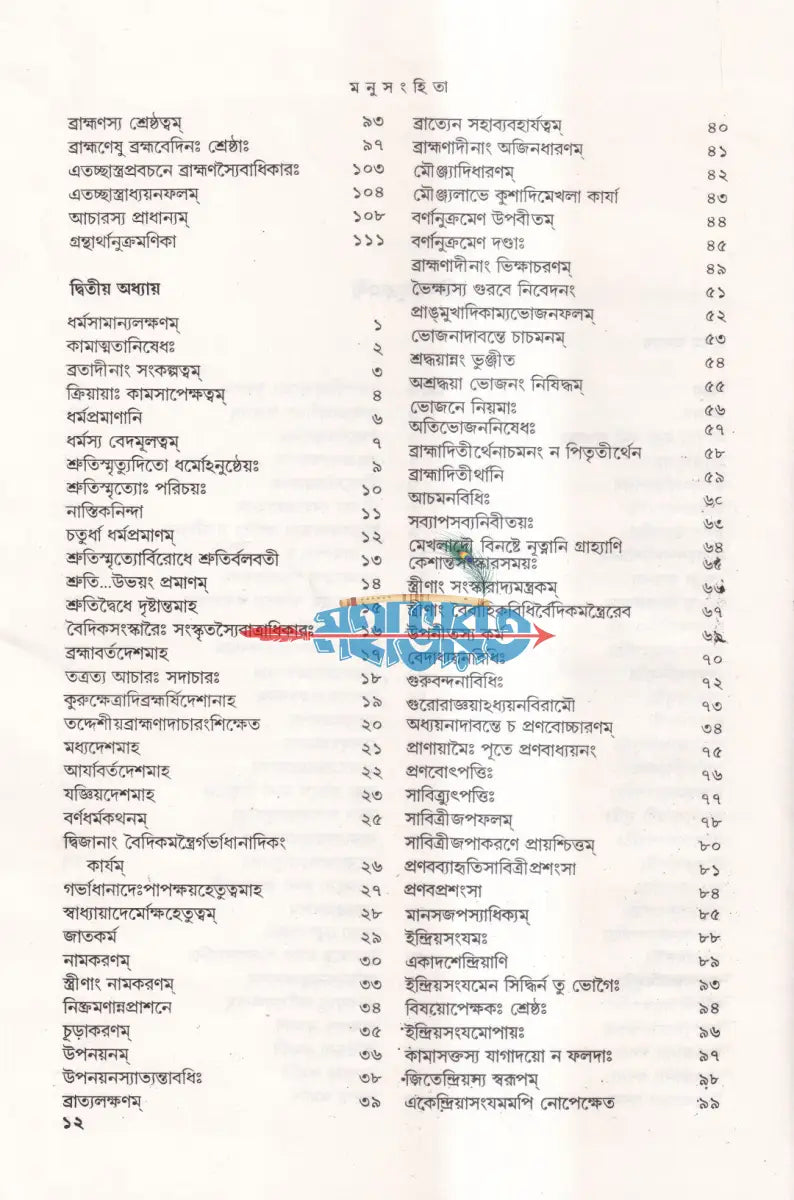 মনুসংহিতা Hindu Religious Books