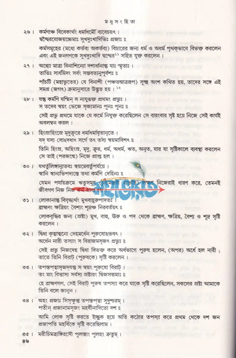মনুসংহিতা Hindu Religious Books