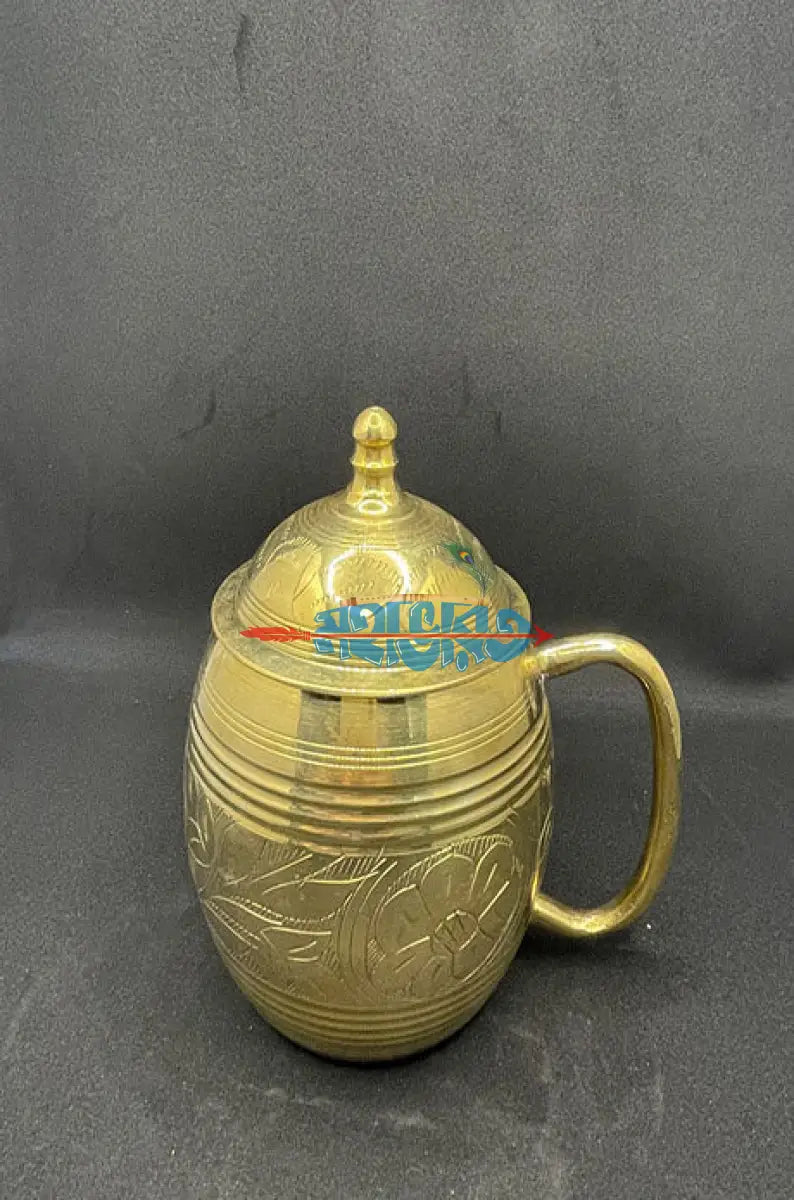 নকশী মগ ঢাকনাসহ (পিতল) Brass Products