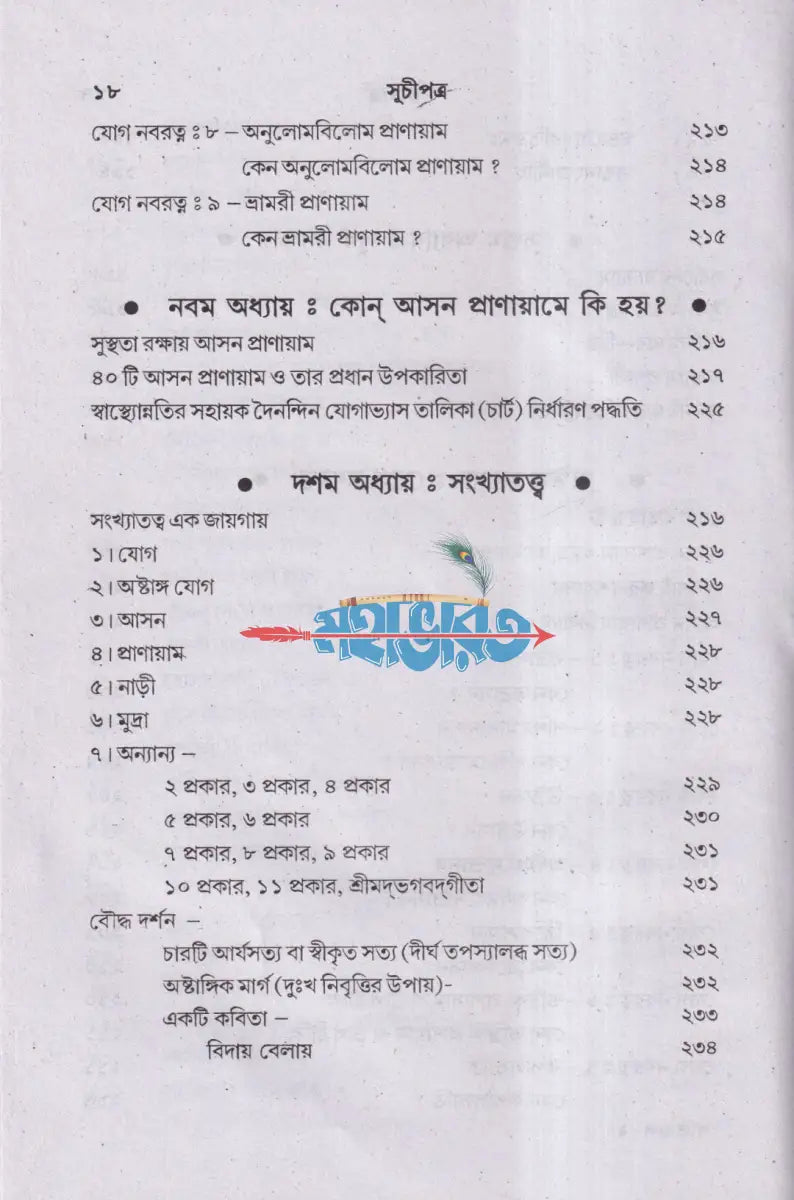পাতাঞ্জল যোগদর্শন ও প্রার্থনা মন্ত্র (আসন প্রাণায়াম ও ধ্যান সহ) Hindu Religious Books