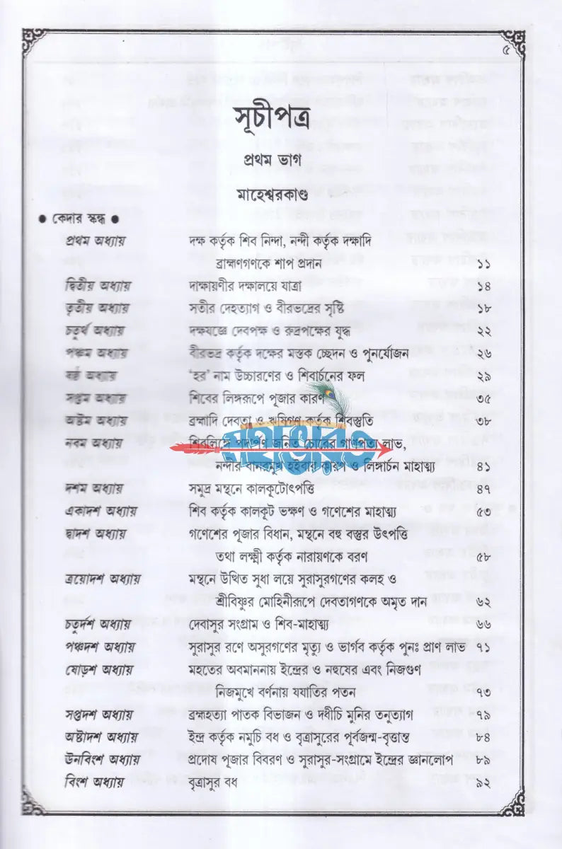 সচিত্র বৃহৎ ও আদি স্কন্দ মহাপুরাণ [ প্রথম ভাগ] (মাহেশ্বরকাণ্ড) Hindu Religious Books