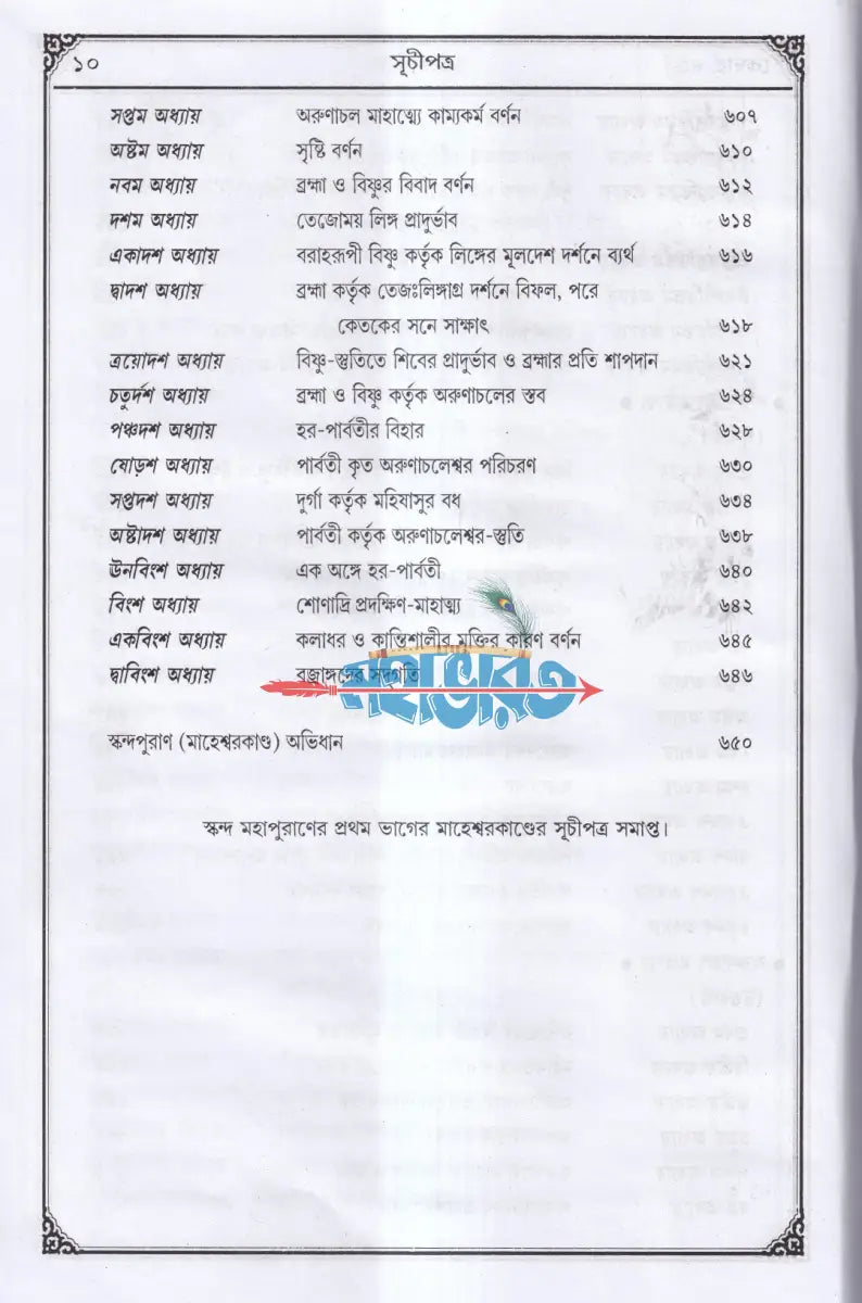 সচিত্র বৃহৎ ও আদি স্কন্দ মহাপুরাণ [ প্রথম ভাগ] (মাহেশ্বরকাণ্ড) Hindu Religious Books