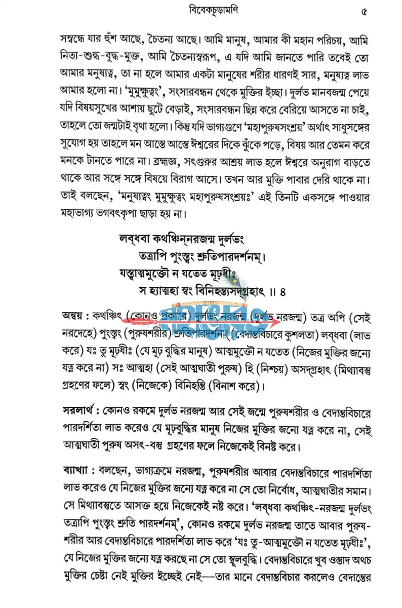 শঙ্করাচার্যের বিবেকাচূড়ামণি Hindu Religious Books