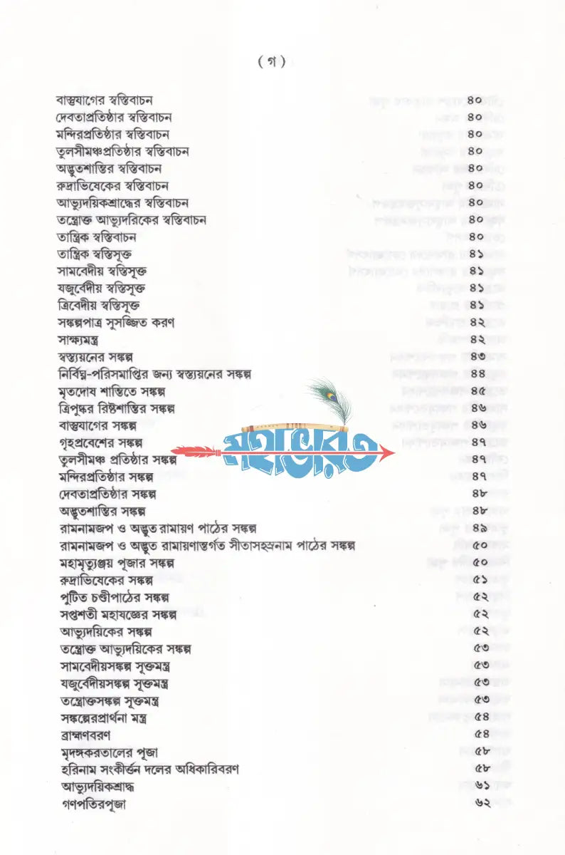 শান্তি স্বস্ত্যয়ন কৌমুদী কৃত্যসঞ্চয়ন Hindu Religious Books