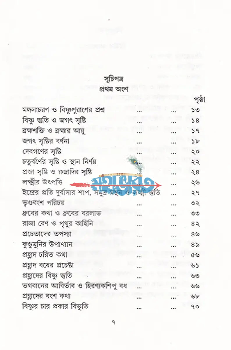 সরল বাংলা গদ্যে সম্পূর্ণ বিষ্ণুপুরাণ Hindu Religious Books