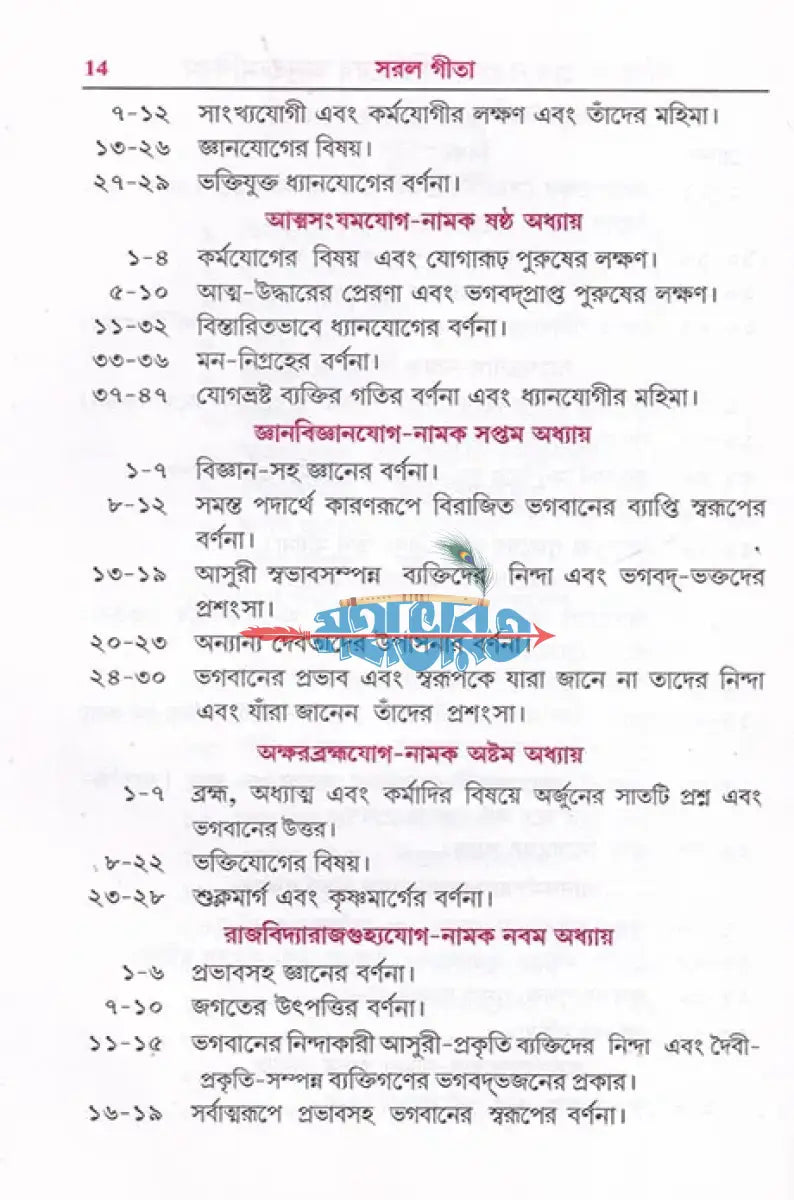 সরল গীতা শ্লোকার্থ এবং মূলপাঠসহ Hindu Religious Books