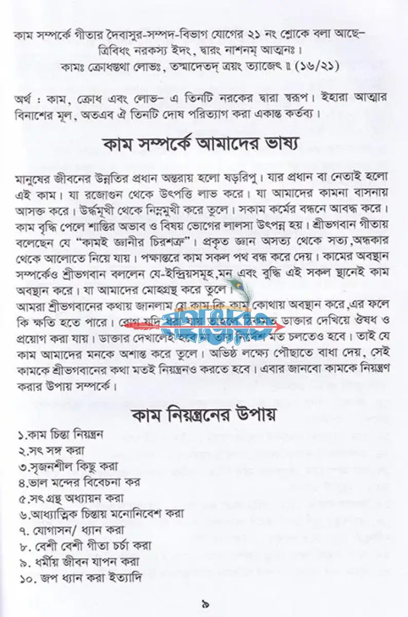 ষড়রিপু নিয়ন্ত্রণে গীতার ভাষ্য Hindu Religious Books