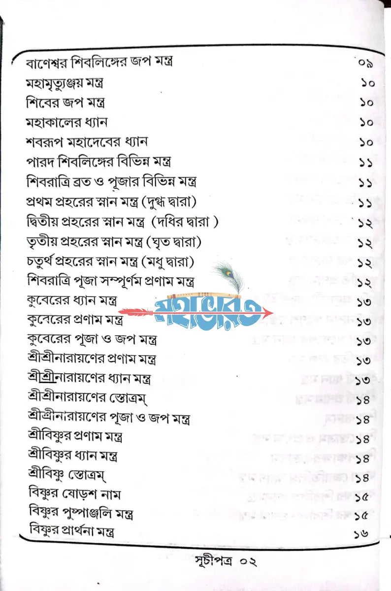 সর্ব্ব দেবদেবীর মন্ত্রমালা Hindu Religious Books