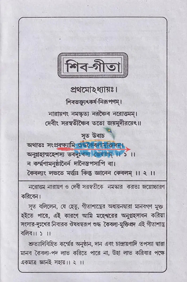 শিবগীতা বাংলাদেশী ছাপা Hindu Religious Books