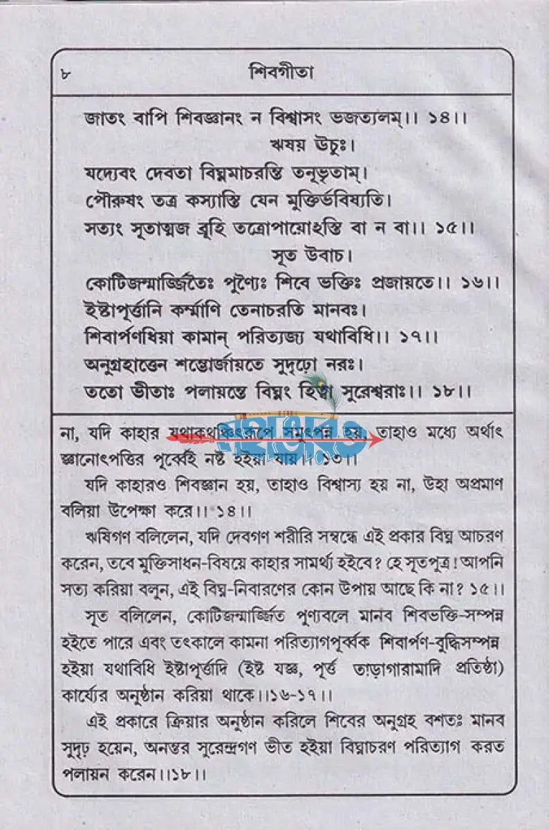 শিবগীতা বাংলাদেশী ছাপা Hindu Religious Books